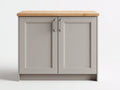 Credenza - MDF-legno - 92x48x86 cm - Tortora-legno naturale - Moderno