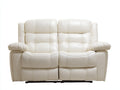 Divano reclinabile - pelle sintetica - 165x95x101 cm - Crema - Moderno relax
