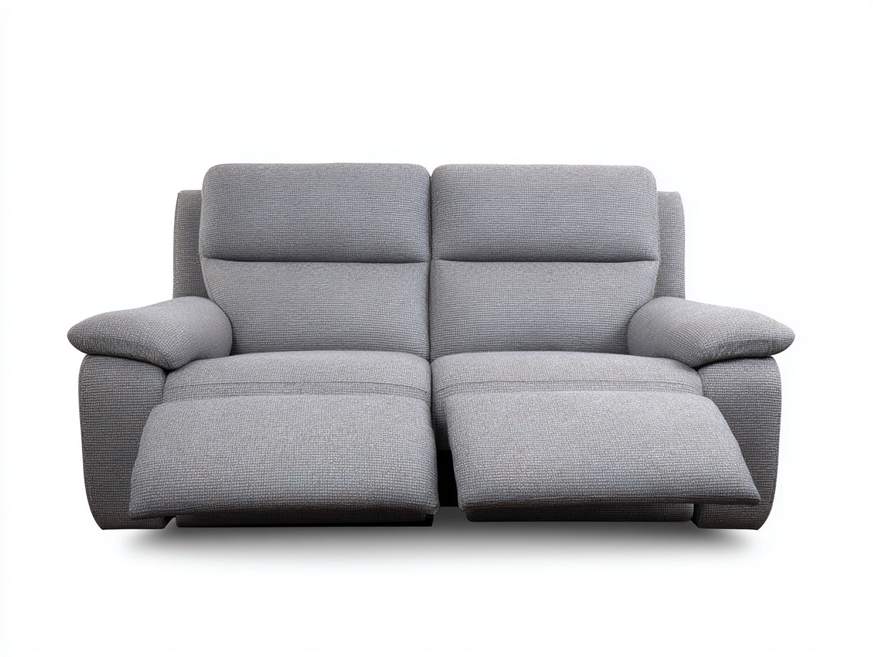 Divano reclinabile - tessuto - 176x100x101 cm - Grigio chiaro - Contemporaneo